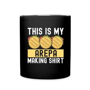 Venezuelan Arepas - Full Colour Mug - black - Front