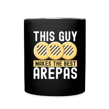 Venezolanische Arepas - Tasse einfarbig - Schwarz - Vorne