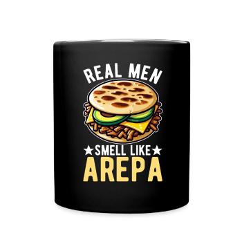 Venezolanische Arepas - Tasse einfarbig - Schwarz - Vorne
