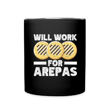 Venezuelan Arepas - Full Colour Mug - black - Front