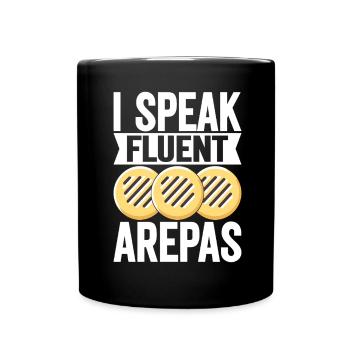 Venezuelan Arepas - Full Colour Mug - black - Front