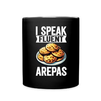 Venezolanische Arepas - Tasse einfarbig - Schwarz - Vorne