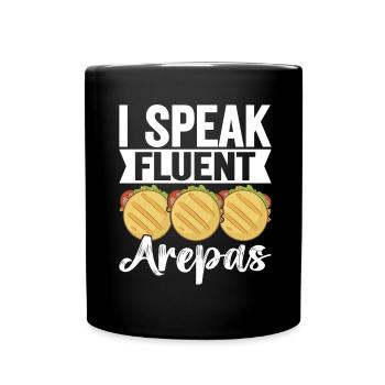 Venezuelan Arepas - Full Colour Mug - black - Front