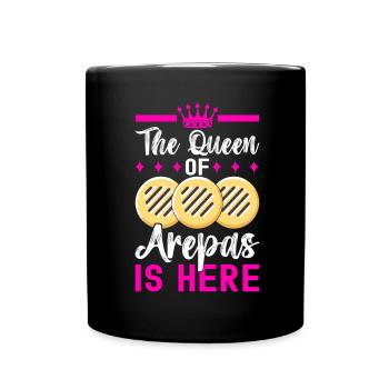 Venezolanische Arepas - Tasse einfarbig - Schwarz - Vorne