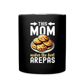 Venezolanische Arepas - Tasse einfarbig - Schwarz - Vorne