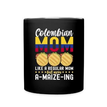 Venezolanische Arepas - Tasse einfarbig - Schwarz - Vorne