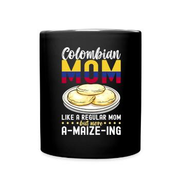 Venezolanische Arepas - Tasse einfarbig - Schwarz - Vorne
