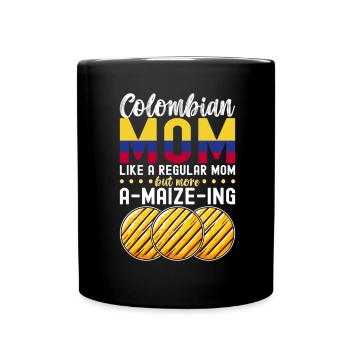 Venezolanische Arepas - Tasse einfarbig - Schwarz - Vorne