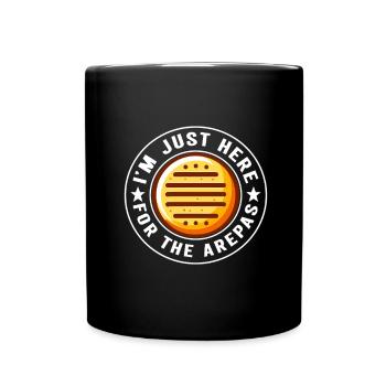Venezolanische Arepas - Tasse einfarbig - Schwarz - Vorne