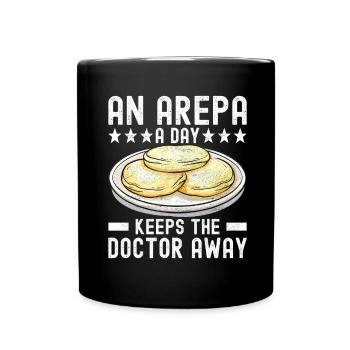 Venezuelan Arepas - Full Colour Mug - black - Front