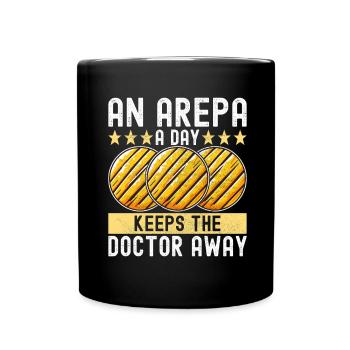 Arepas vénézuélienne - Mug uni - noir - Devant