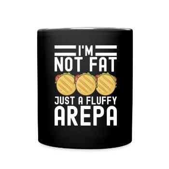 Venezolanische Arepas - Tasse einfarbig - Schwarz - Vorne