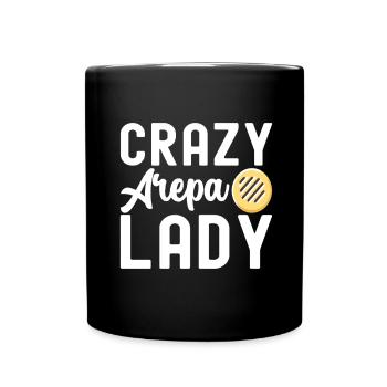Venezolanische Arepas - Tasse einfarbig - Schwarz - Vorne