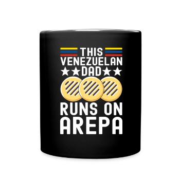 Venezolanische Arepas - Tasse einfarbig - Schwarz - Vorne