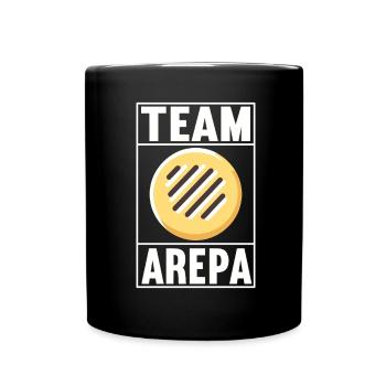 Venezolanische Arepas - Tasse einfarbig - Schwarz - Vorne
