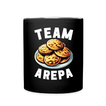 Venezolanische Arepas - Tasse einfarbig - Schwarz - Vorne