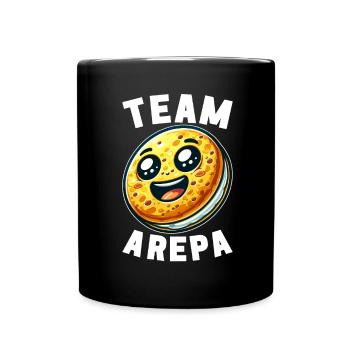 Venezolanische Arepas - Tasse einfarbig - Schwarz - Vorne
