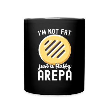 Venezolanische Arepas - Tasse einfarbig - Schwarz - Vorne