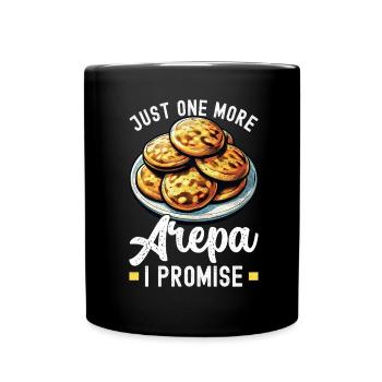 Venezolanische Arepas - Tasse einfarbig - Schwarz - Vorne