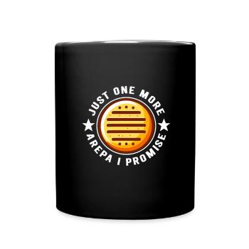 Venezolanische Arepas - Tasse einfarbig - Schwarz - Vorne