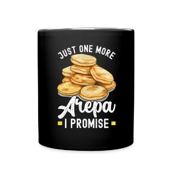 Venezolanische Arepas - Tasse einfarbig - Schwarz - Vorne