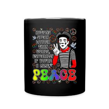 La paix est la chose la plus importante - Mug uni - noir - Devant