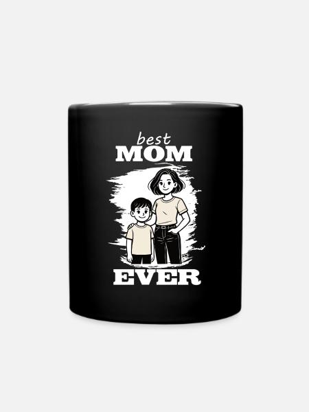 Meilleure maman de tous les temps - Mother Son Design - Mug uni - noir