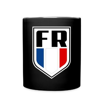 France Flag Official French symbol - Full Colour Mug - black - Front