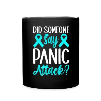 Angststörung Anxiety disorder - Tasse einfarbig - Schwarz - Vorne