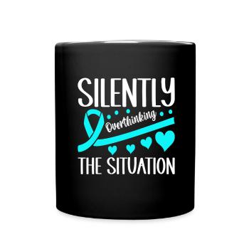 Angststörung Anxiety disorder - Tasse einfarbig - Schwarz - Vorne