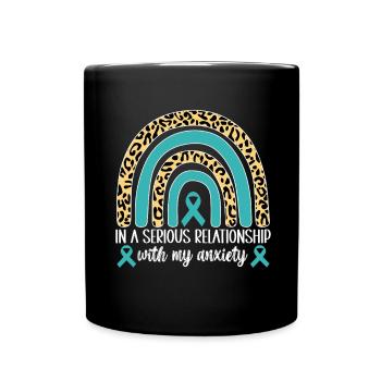 Trouble anxieux Trouble anxieux - Mug uni - noir - Devant