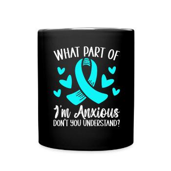 Trouble anxieux Trouble anxieux - Mug uni - noir - Devant