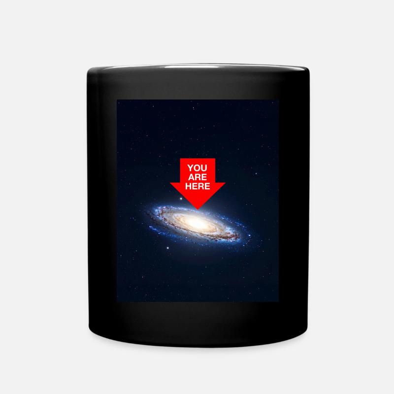 You Are Here Galaxy Galaxie - Full Colour Mug - black