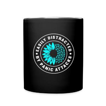Trouble anxieux Trouble anxieux - Mug uni - noir - Devant