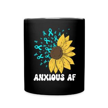 Angststörung Anxiety disorder - Tasse einfarbig - Schwarz - Vorne
