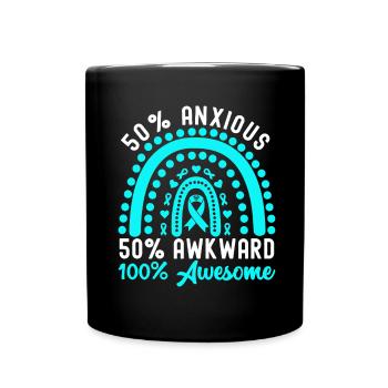 Trouble anxieux Trouble anxieux - Mug uni - noir - Devant