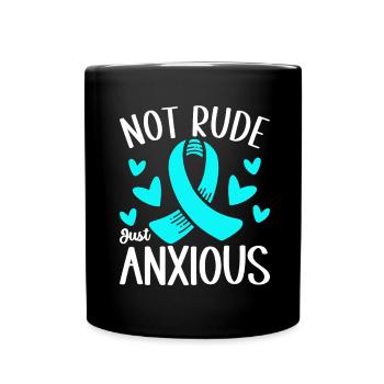 Trouble anxieux Trouble anxieux - Mug uni - noir - Devant