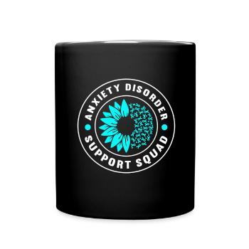 Angststörung Anxiety disorder - Tasse einfarbig - Schwarz - Vorne