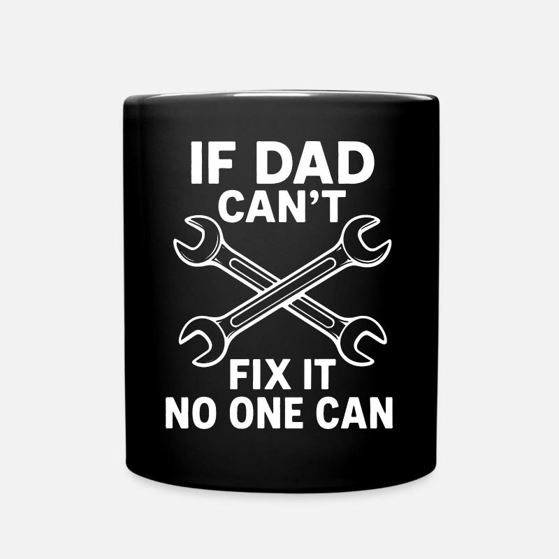 papa papa papa dictons bricoleur bricoleur - Mug uni - noir