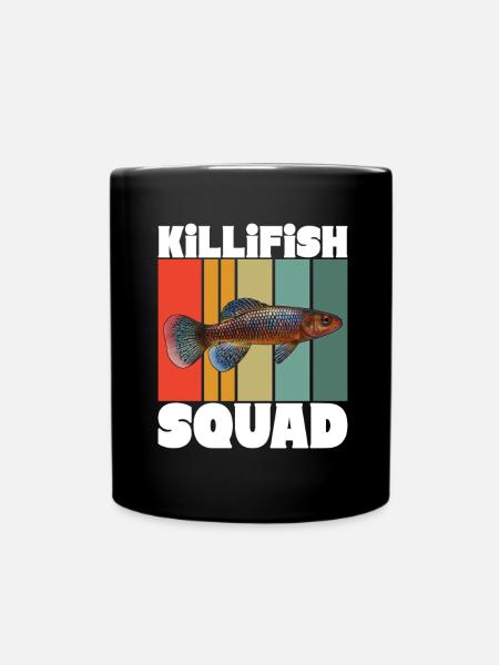 Killifisch Eierlegender Zahnkrapfen Aquarium - Tasse einfarbig - Schwarz