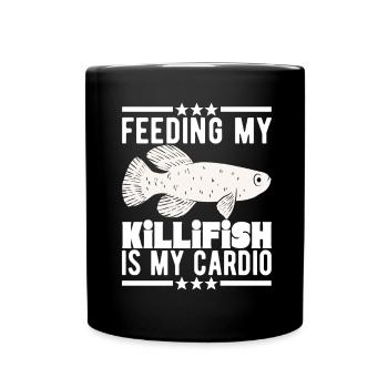 Killifish Oeuf Tooth Donut Aquarium - Mug uni - noir - Devant