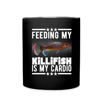 Killifish Oeuf Tooth Donut Aquarium - Mug uni - noir - Devant