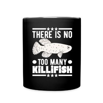 Killifish Oeuf Tooth Donut Aquarium - Mug uni - noir - Devant