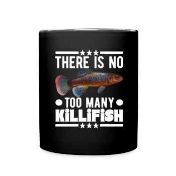 Killifish Oeuf Tooth Donut Aquarium - Mug uni - noir - Devant