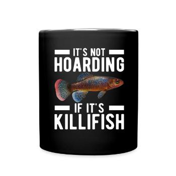 Killifish Oeuf Tooth Donut Aquarium - Mug uni - noir - Devant