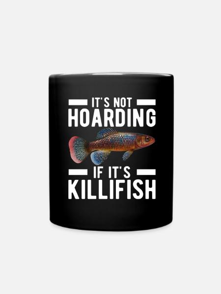 Killifisch Eierlegender Zahnkrapfen Aquarium - Tasse einfarbig - Schwarz