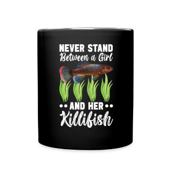 Killifish Oeuf Tooth Donut Aquarium - Mug uni - noir - Devant