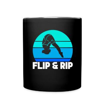 Diving diving board - Full Colour Mug - black - Front