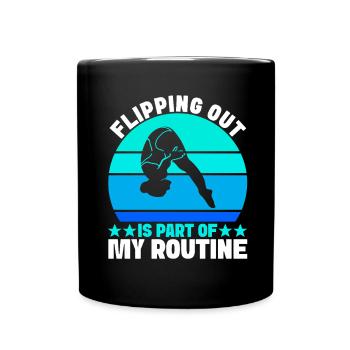 Diving diving board - Full Colour Mug - black - Front