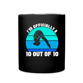Diving diving board - Full Colour Mug - black - Front